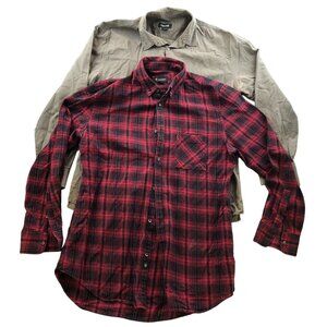 Zanerobe Men Shirt Size XL Lot Of Two Long Sleeve Button Up Plaid Casual Classic